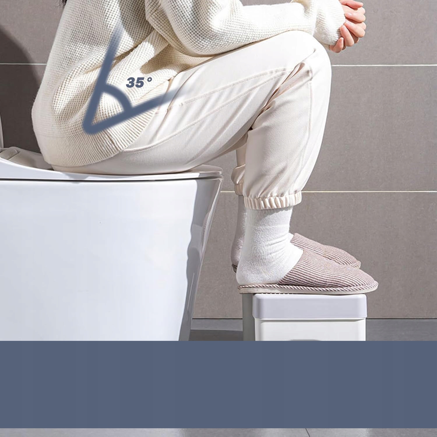 PODNÓŻEK TOALETOWY SKŁADANY PODEST ŁAZIENKOWY DLA DZIECI I DOROSŁYCH BIAŁY Model PODEST ŁAZIENKOWY