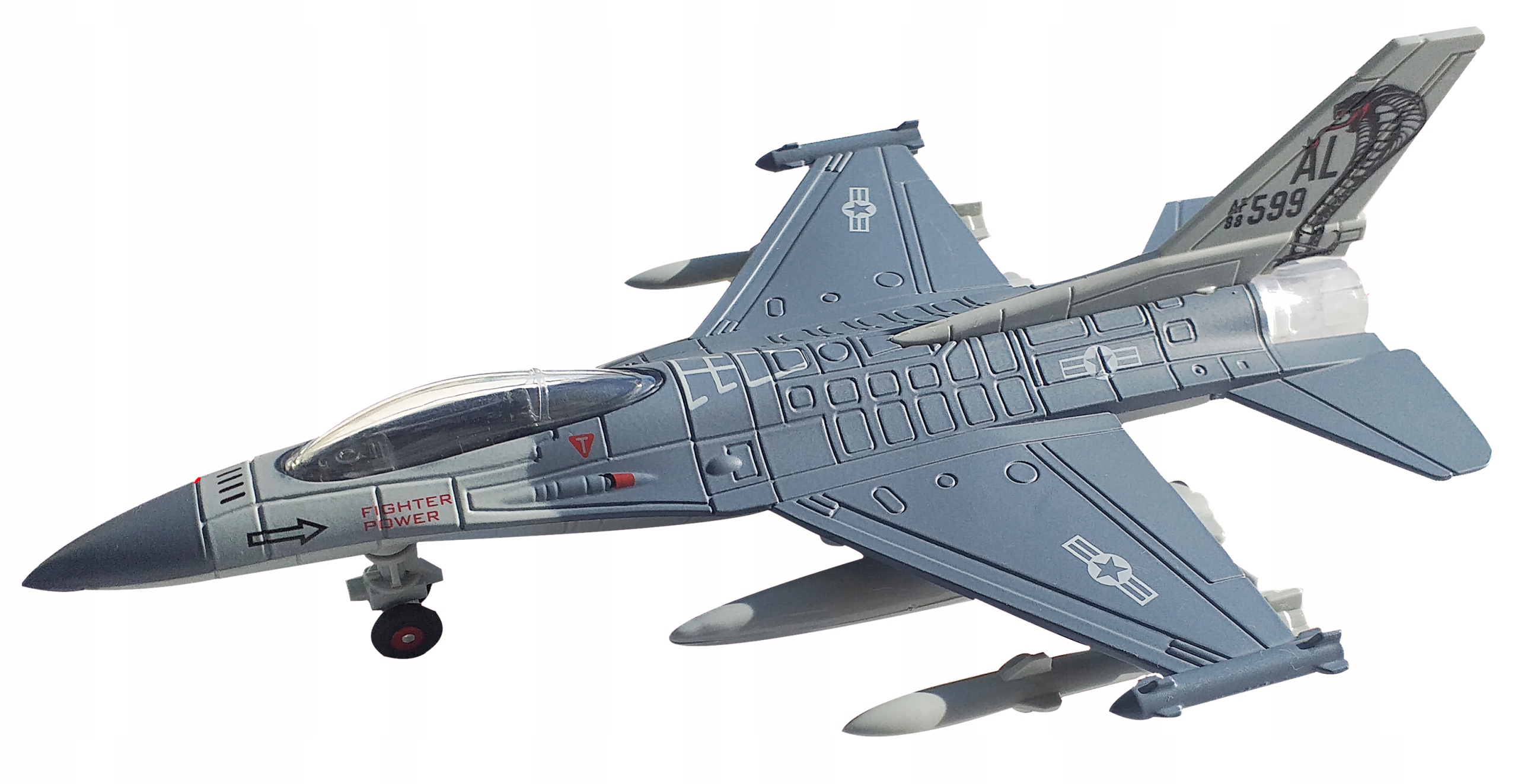 

Myśliwiec F-16 Samolot Metalowy Światło I Dźwięk