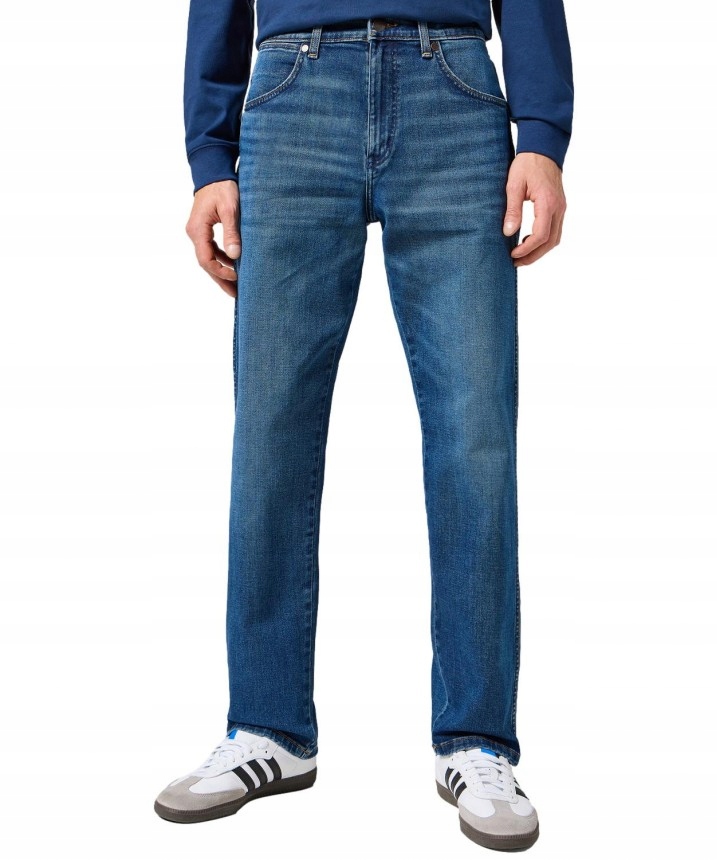 Wrangler Frontier Relaxed Straight 112356829 Outlaw Indigo W33 L34 Volný střih