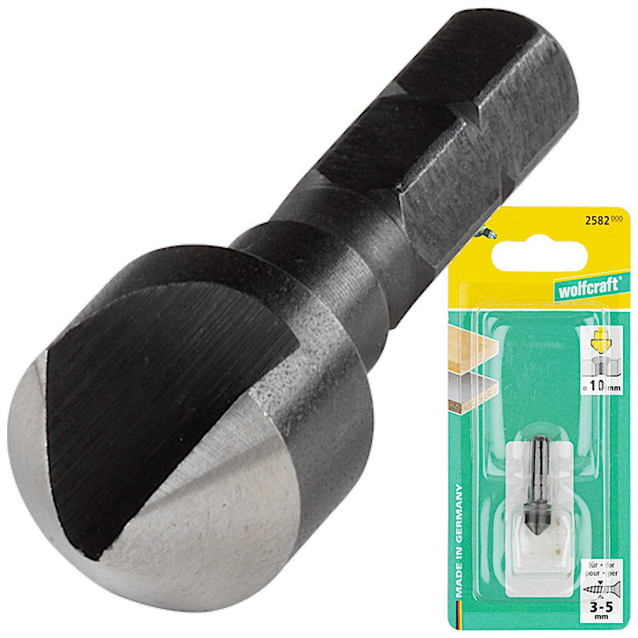 

Fazownik pogłębiacz Ws do metalu 10mm Wolfcraft