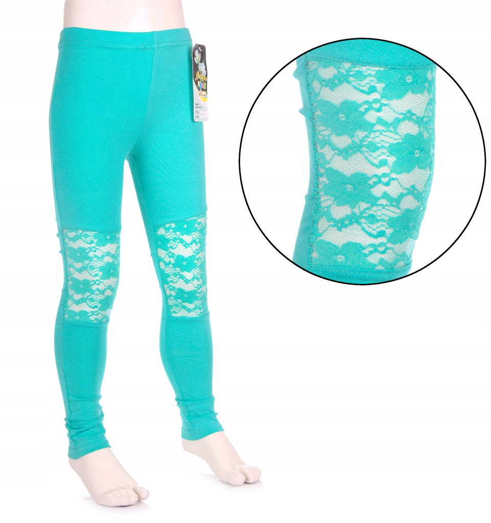 

Bawełniane Legginsy Koronkowe dla dziecka 140-146