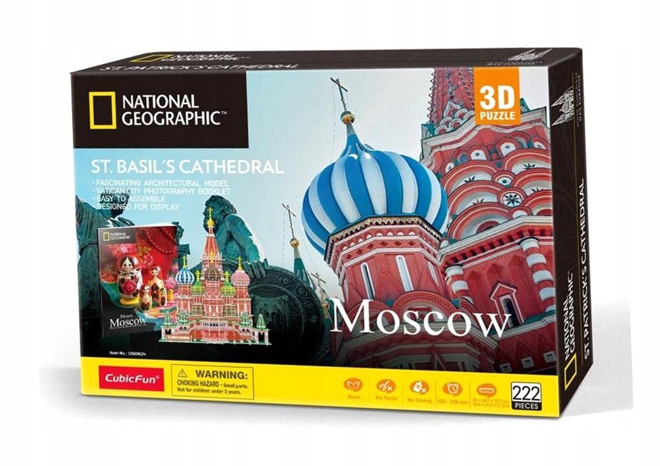 PUZZLE 3D SOBÓR ŚW. BAZYLA NATIONAL GEOGRAPHIC