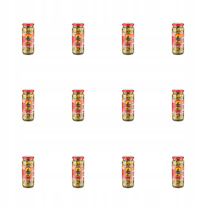Španělské zelené olivy drilované 340 g/160 g Figaro X12