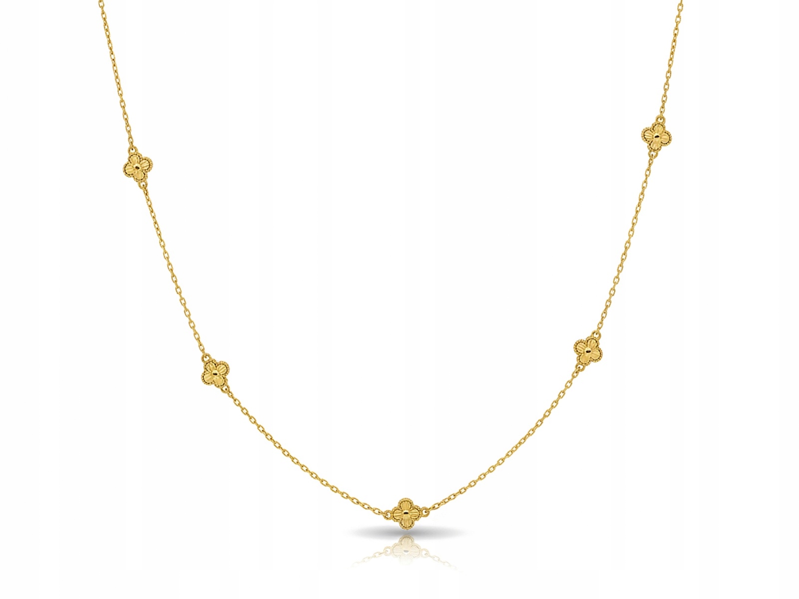 Zlatý náhrdelník 585 Diamantové 2.4g Marocké Končetiny r45 14k