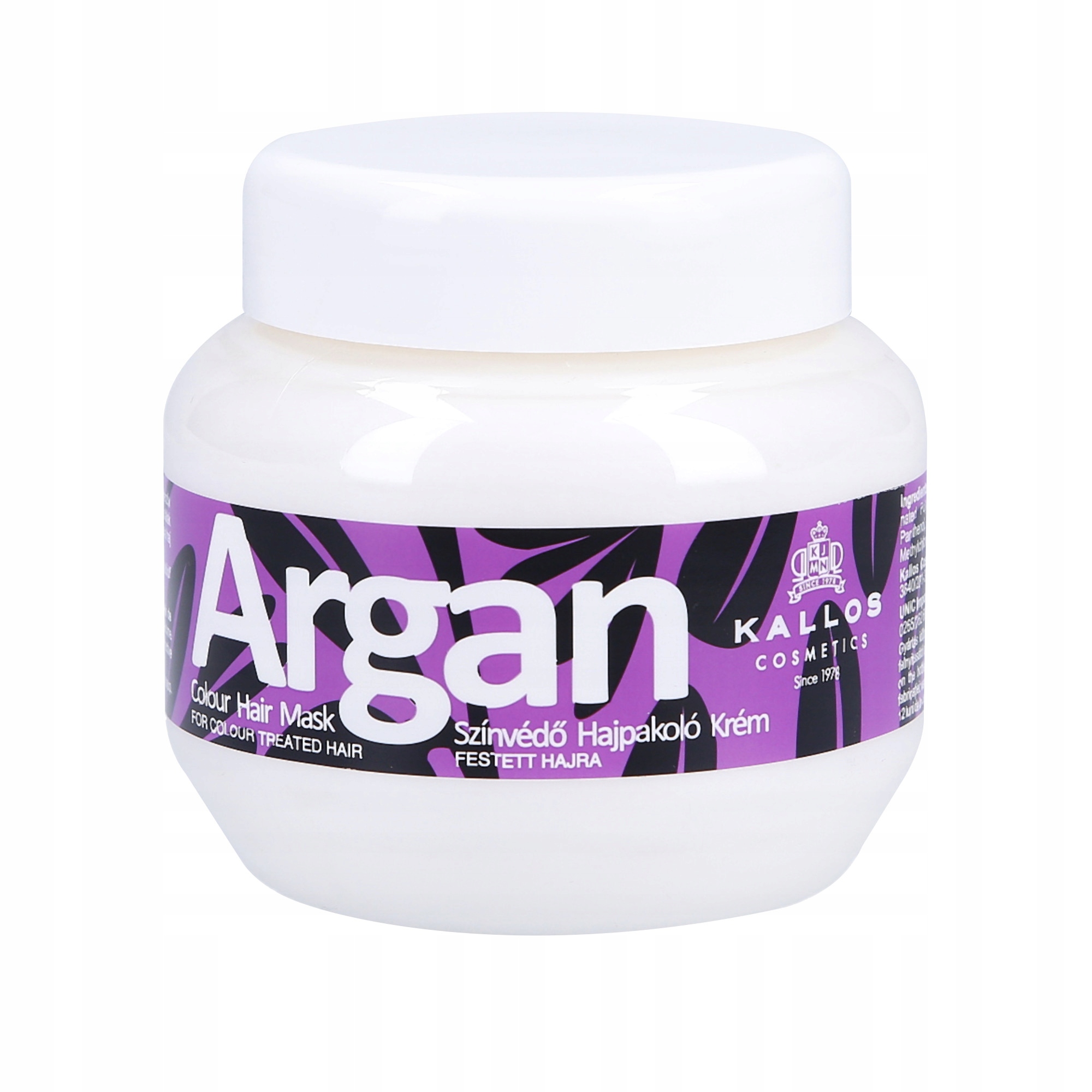 KALLOS ARGAN KREMOWA MASKA 275ml CHRONIĄCA KOLOR