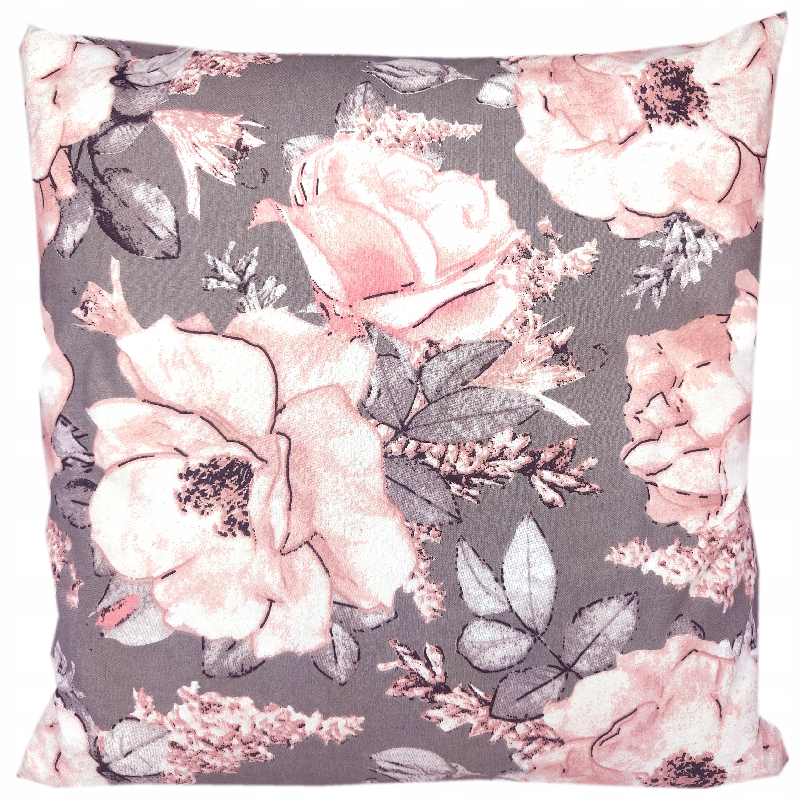 

Poszewka bawełniana 50x50 Kwiaty Vintage Ciemne