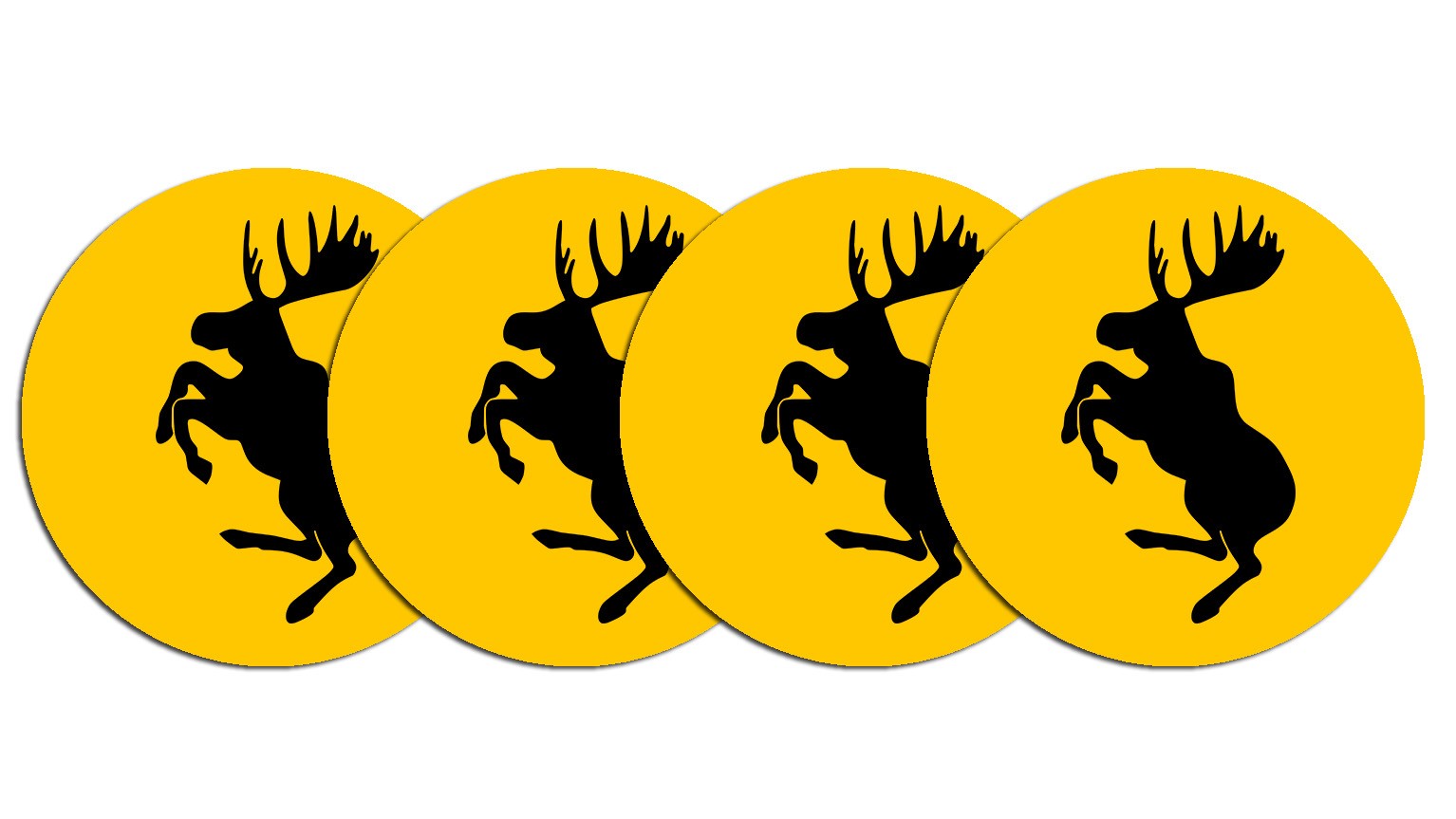 Wycinane naklejki Łoś Z Tłem na dekielki felg kołpaki do Saab Volvo