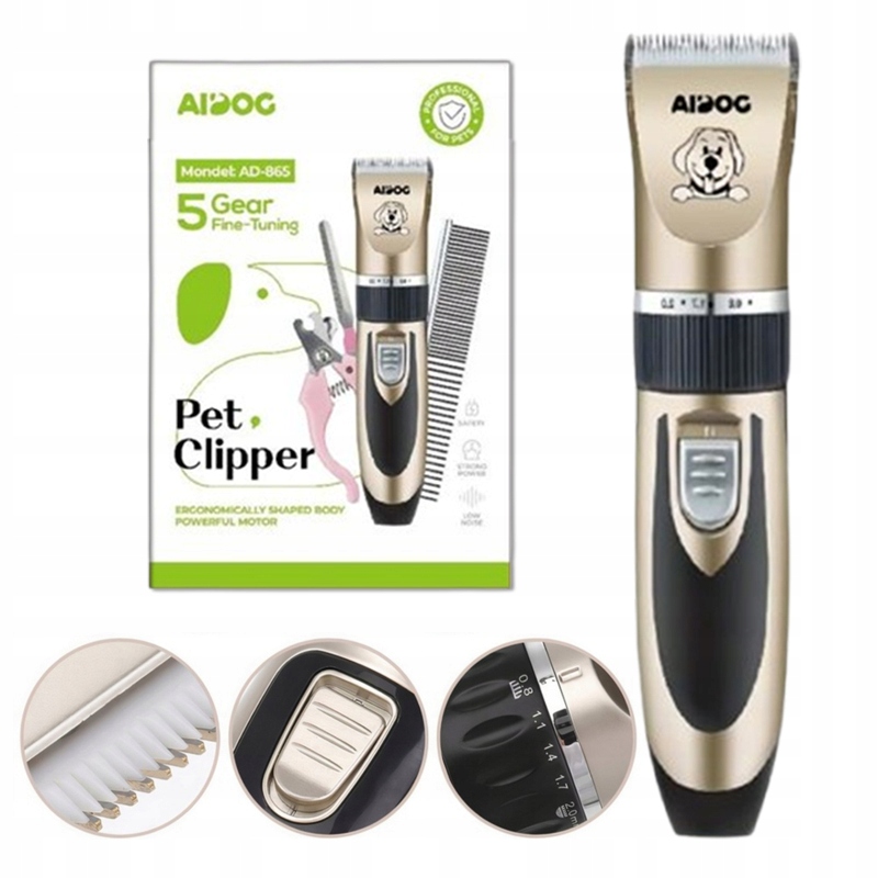 Stroj na stříhání zvířecích chlupů Tichá sada Profesionální