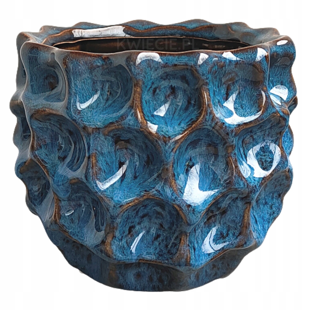

Osłonka Ceramiczna Doniczka Niebieski Krater Ø15cm