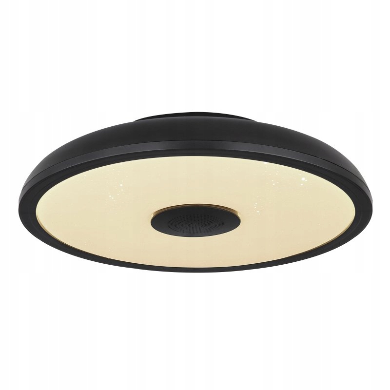 Stropné Led Stropné Svietidlo Rafy 18W čierne s Bluetooth a 3W reproduktorom
