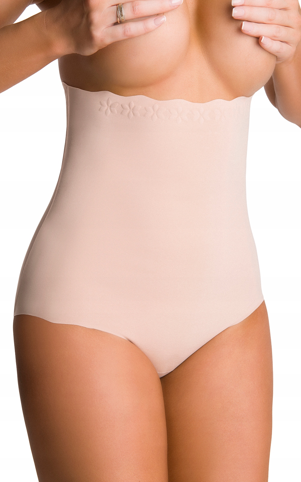 Figi Modelujące Sylwetkę bawełna NETi PZE-02 Beżowy Kolor beżowy