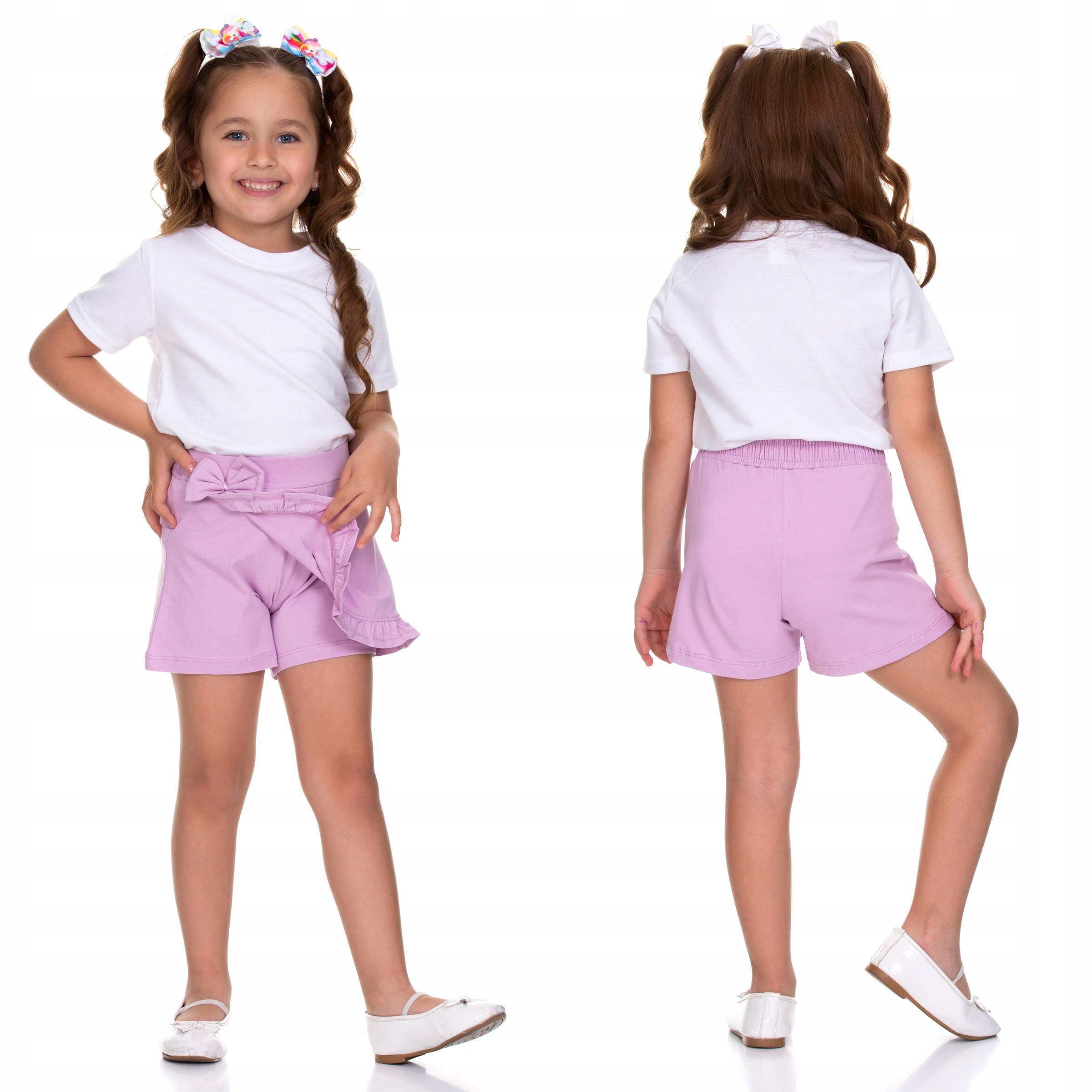 SZORTY Spódnico SPODNIE Kokardka FALBANKA 128 Wiek dziecka 7 lat +