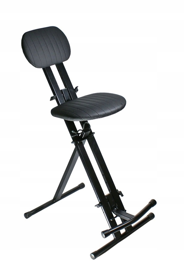 AKMUZ T-6 STOŁEK DLA MUZYKA GITARZYSTY KLAWISZOWCA KRZESŁO Z OPARCIEM HOKER