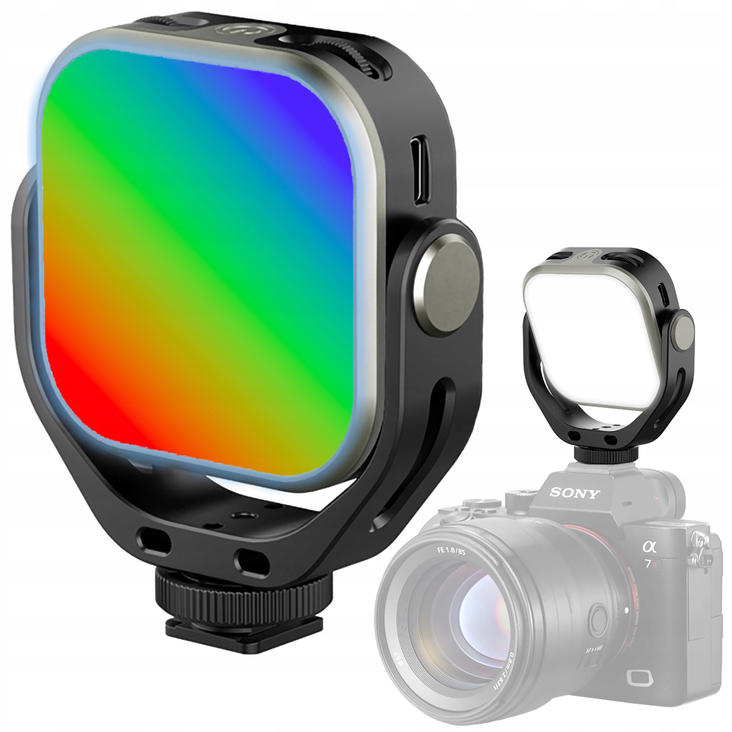 Lampa Led Ulanzi VL66 Rgb do Kamery Smartfona Video Vlog Live obrotowa
