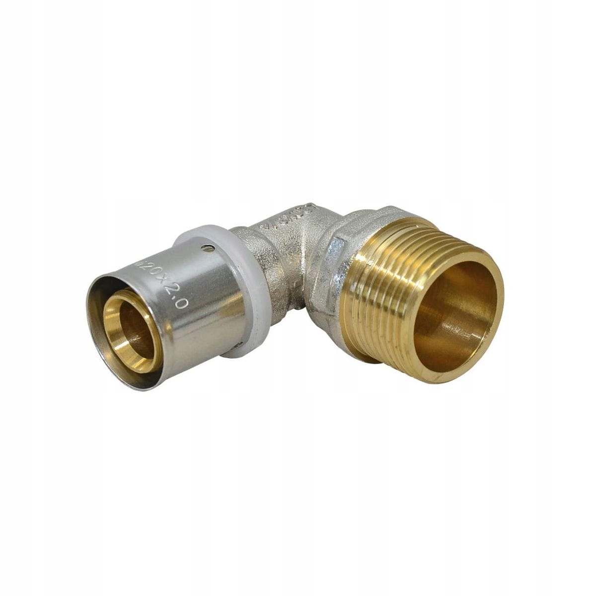 Kolanko 90° ZAPRASOWYWANE 20 mm - GZ3/4" INST