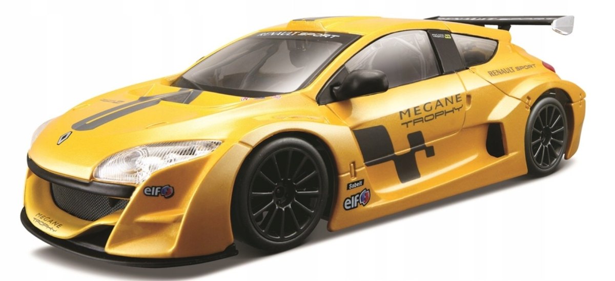 Renault Megane Trophy žlutý model Bburago 22115