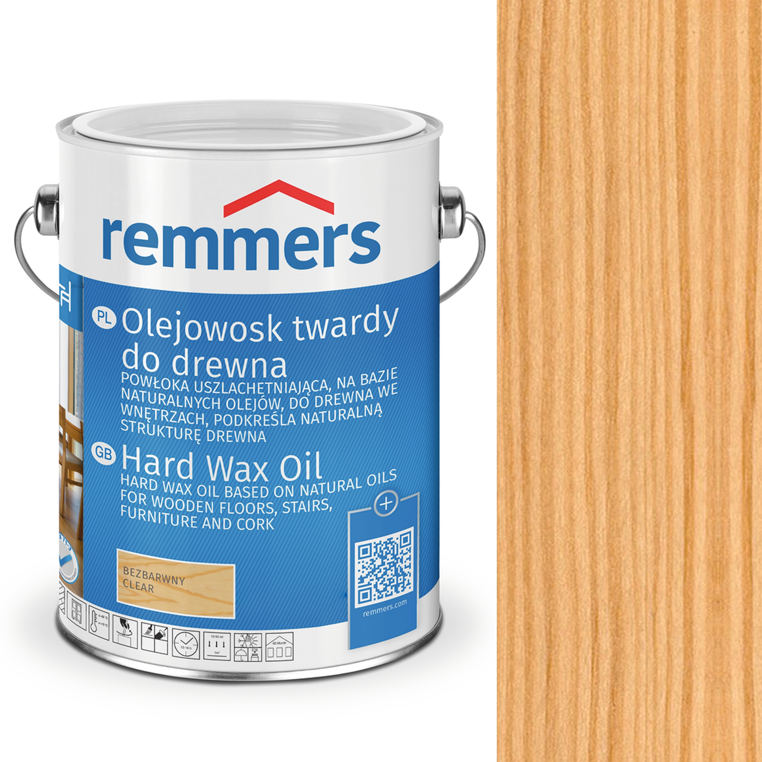 Remmers olejowosk twardy do drewna podłóg mebli Mat Olej Bezbarwny 0,75L