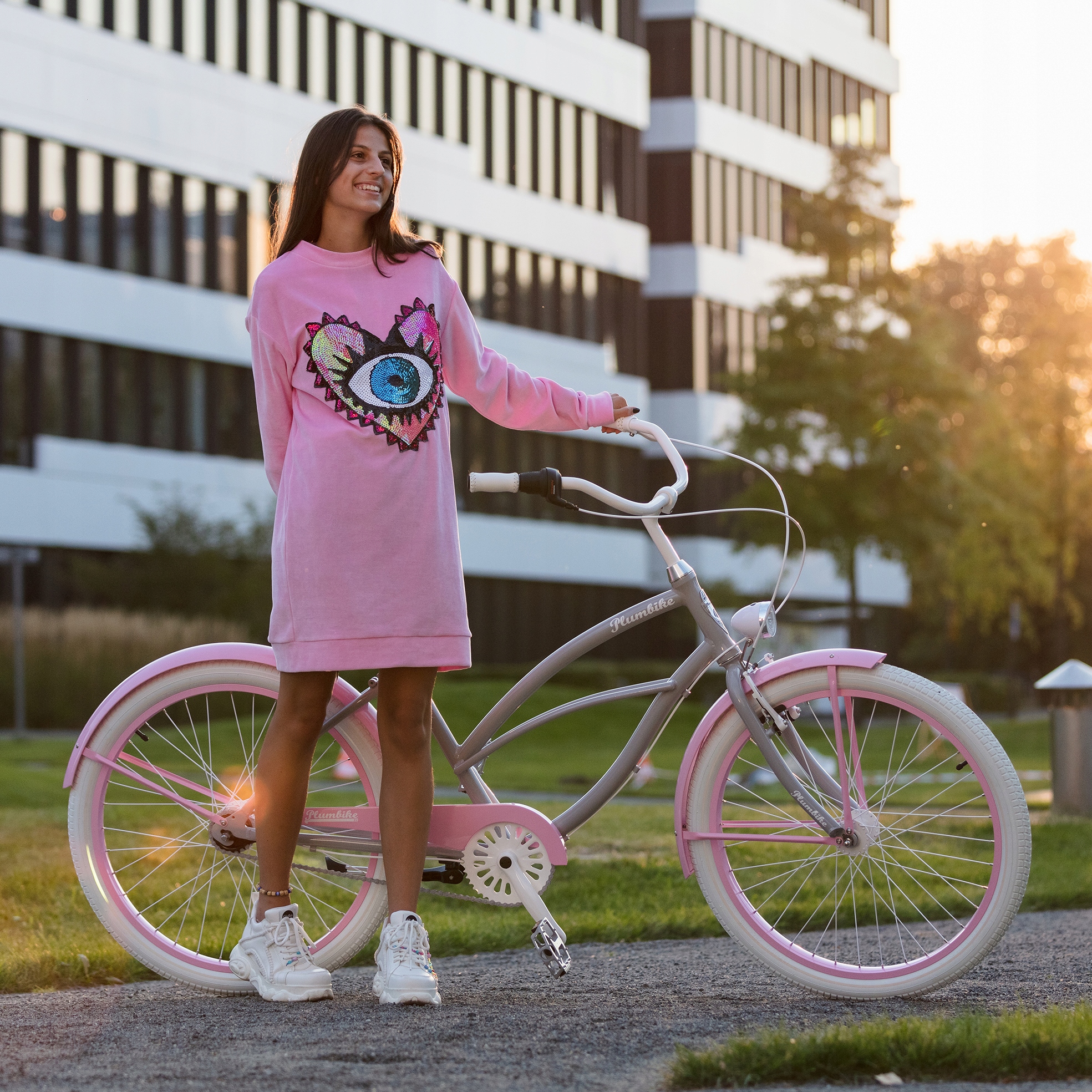 Rower CRUISER Plumbike La Donna ADELE 3B Kolor szary