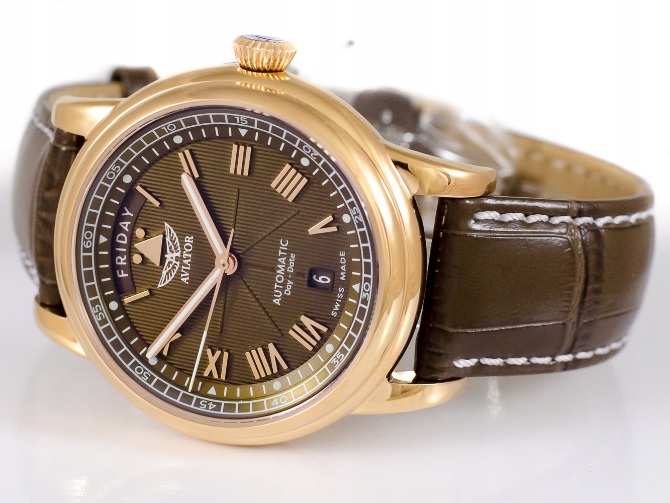 Zegarek Męski Aviator Douglas Day Date 41