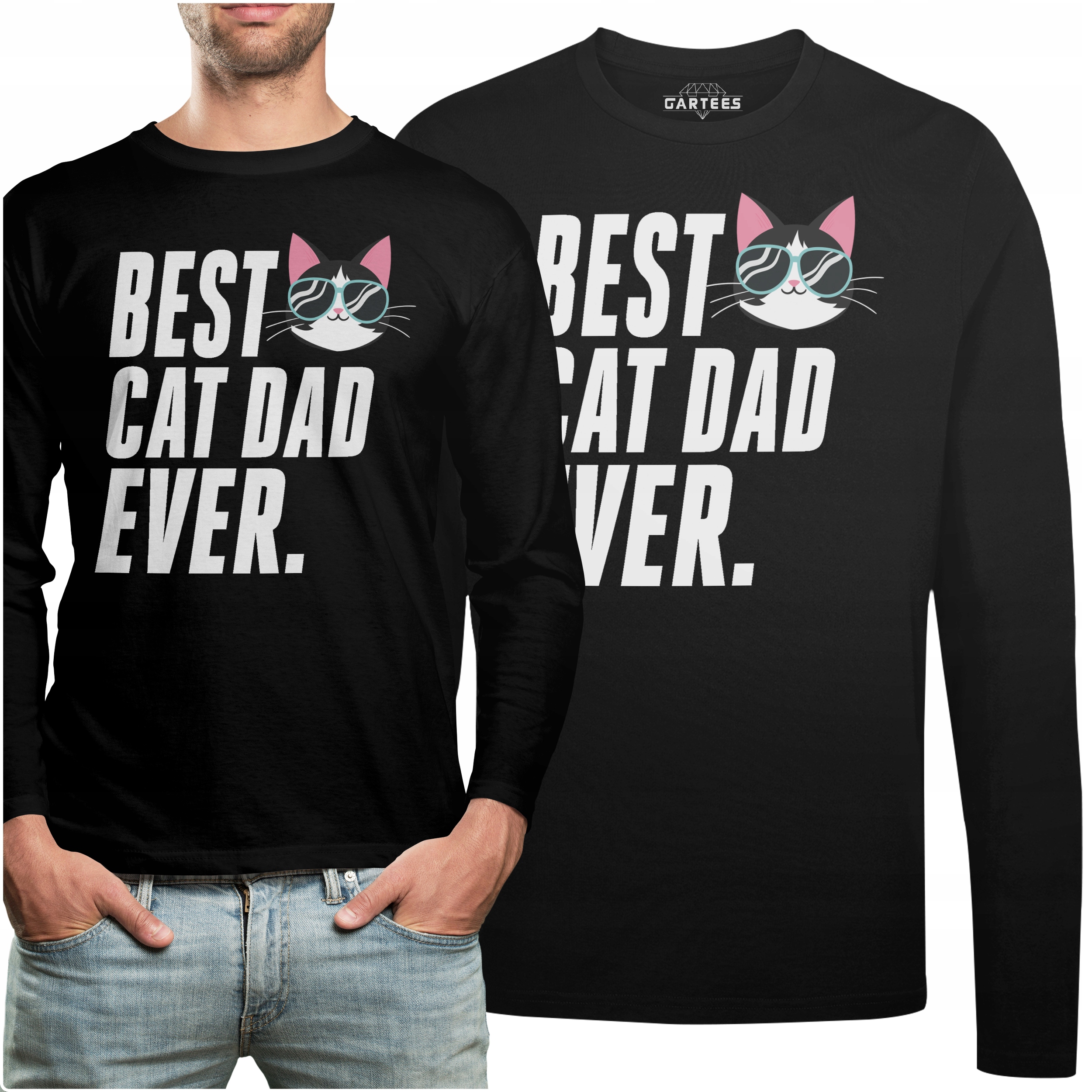 

Koszulka Long Best Cat Dad Ever Prezent Dla Niego