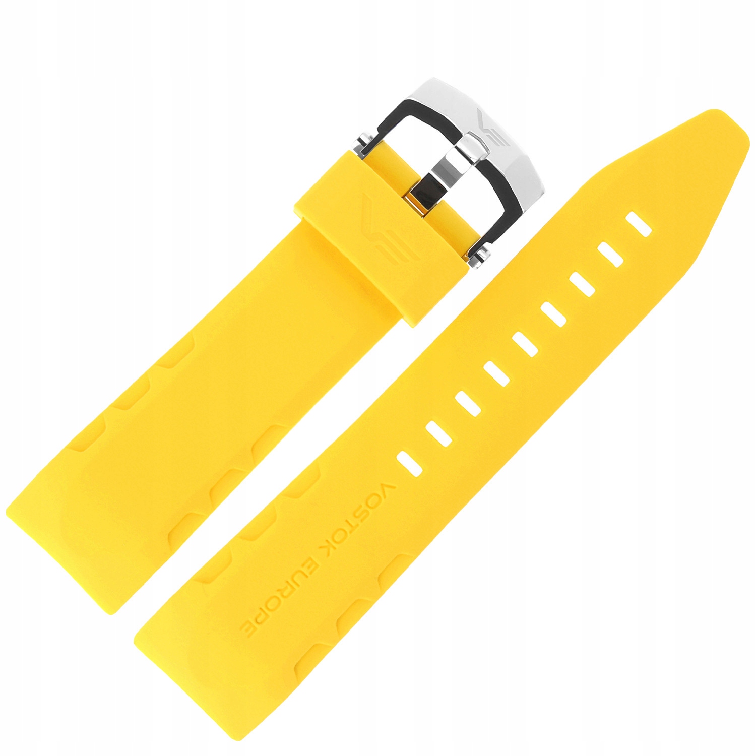 Pásek Lunokhod Silikon (5206) žlutý s lesklou kl.