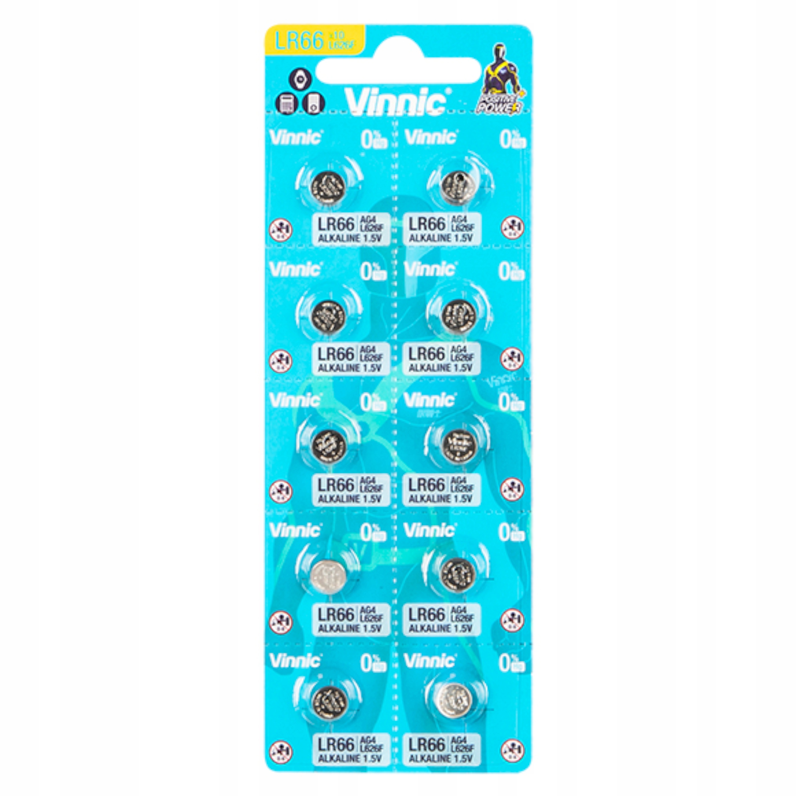 

10x Bateria Guzikowa LR66 AG4 L626 1,5V 21mAh