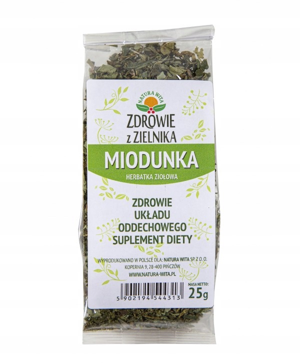 

Miodunka herbatka ziołowa Natura Wita 25 g
