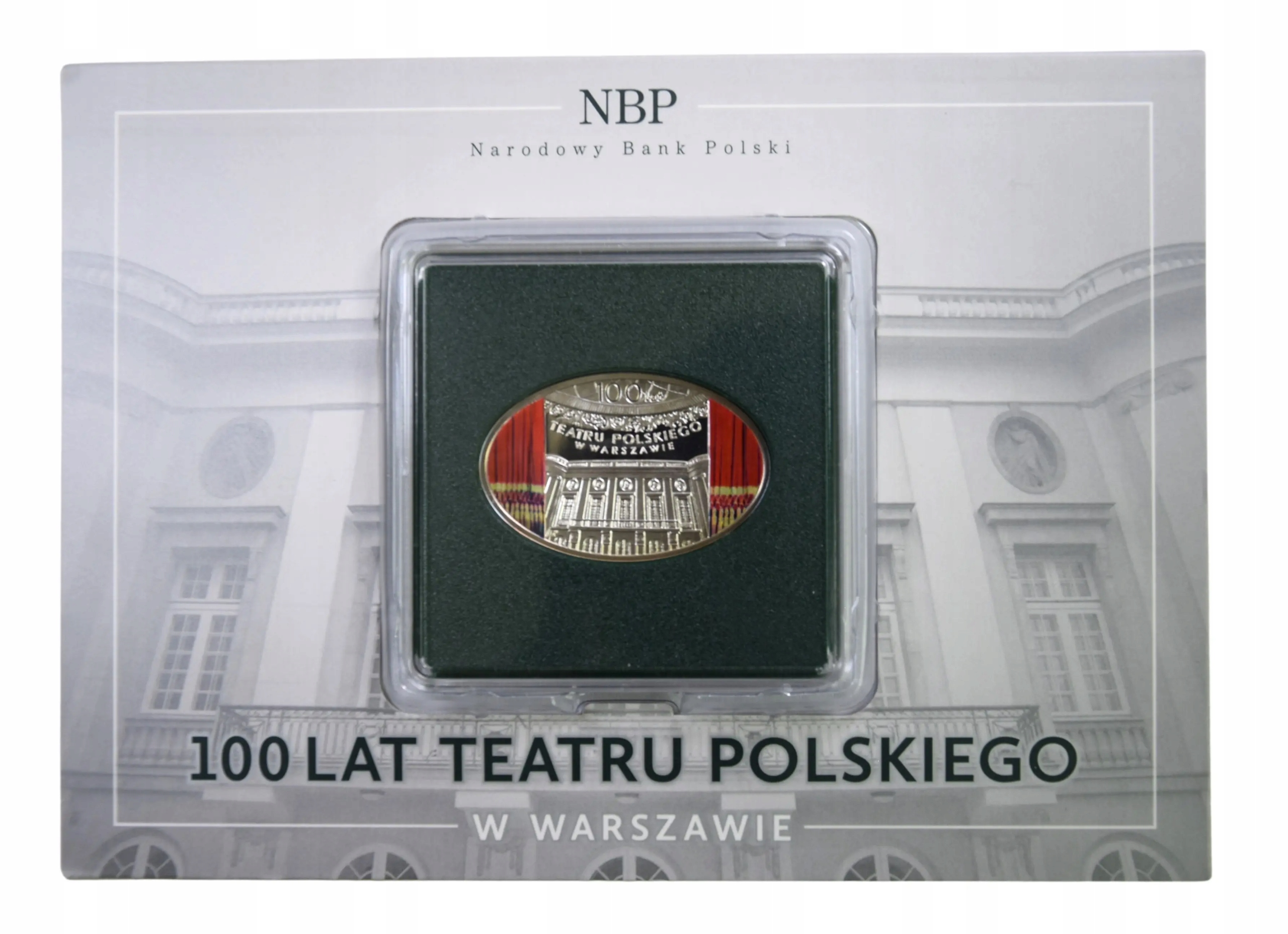 10 zł 2013 100 lat teatru polskiego w Warszawie w blistrze - srebrna moneta