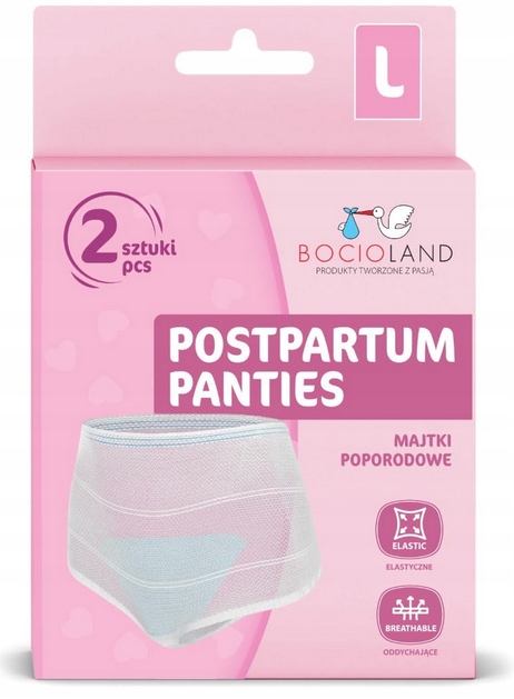 BOCIOLAND MAJTKI POPORODOWE SIATECZKA 2 SZTUKI L