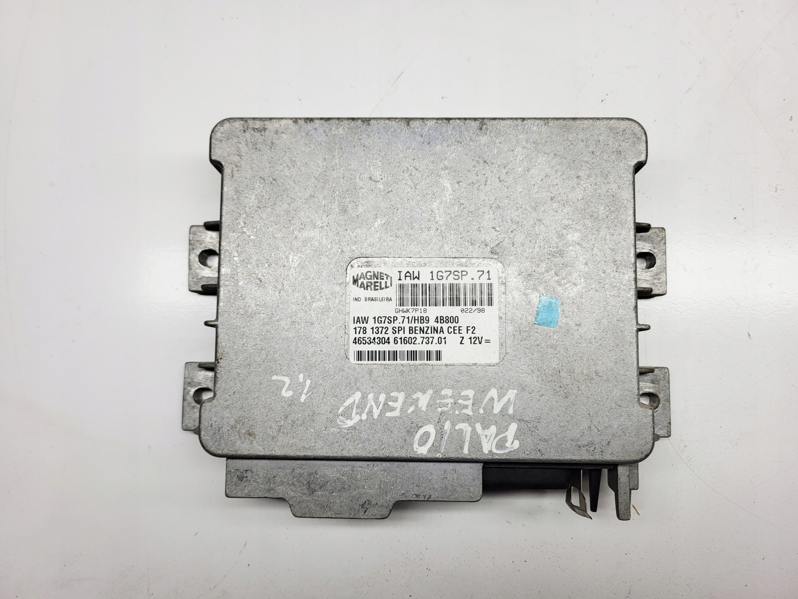 computer control unit of the engine FIAT PALIO WEEKEND SIENA 1.4 46534304