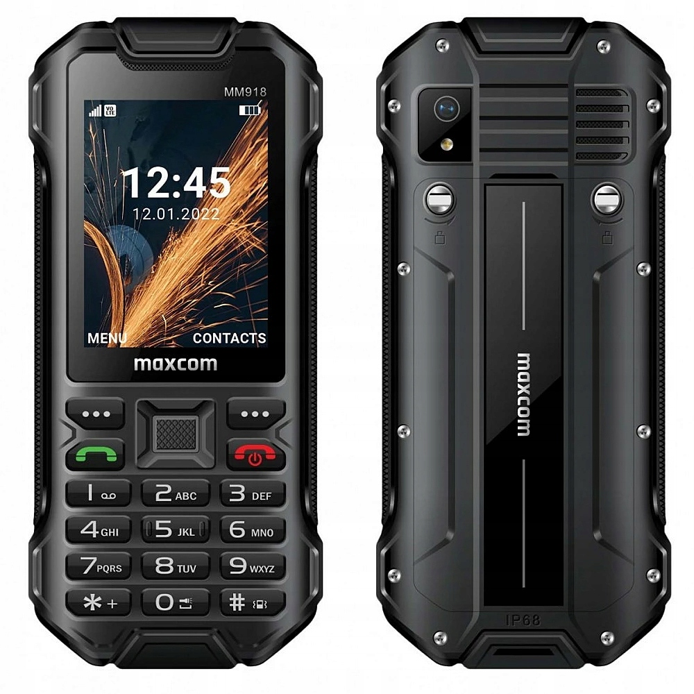 Klasyczny Telefon Maxcom MM 918 IP68 Wodoodporny Dual Sim Wzmocniony 4G Lte