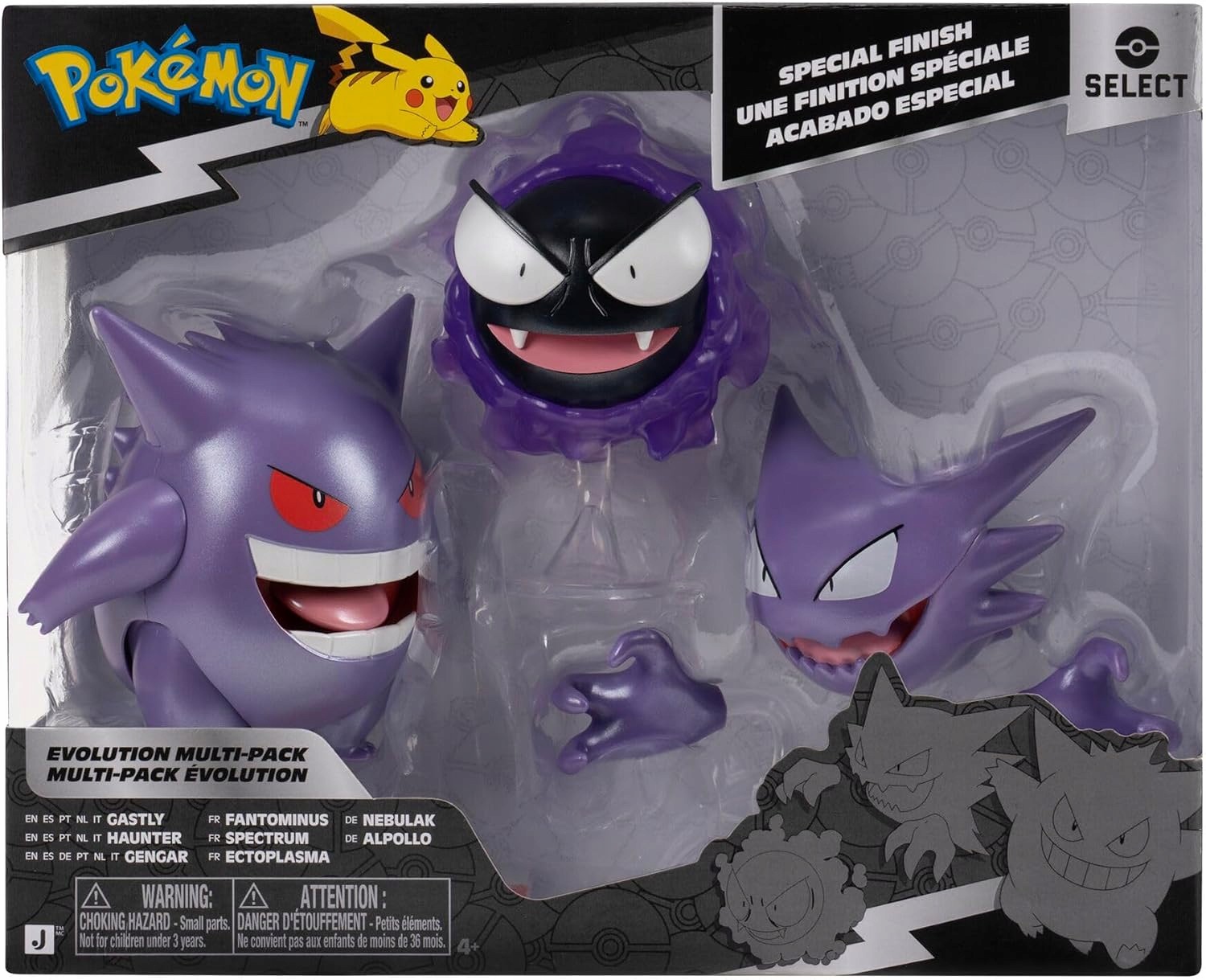 Pokemon Zestaw 3 figurek: Ewolucja Gengara PKW5189