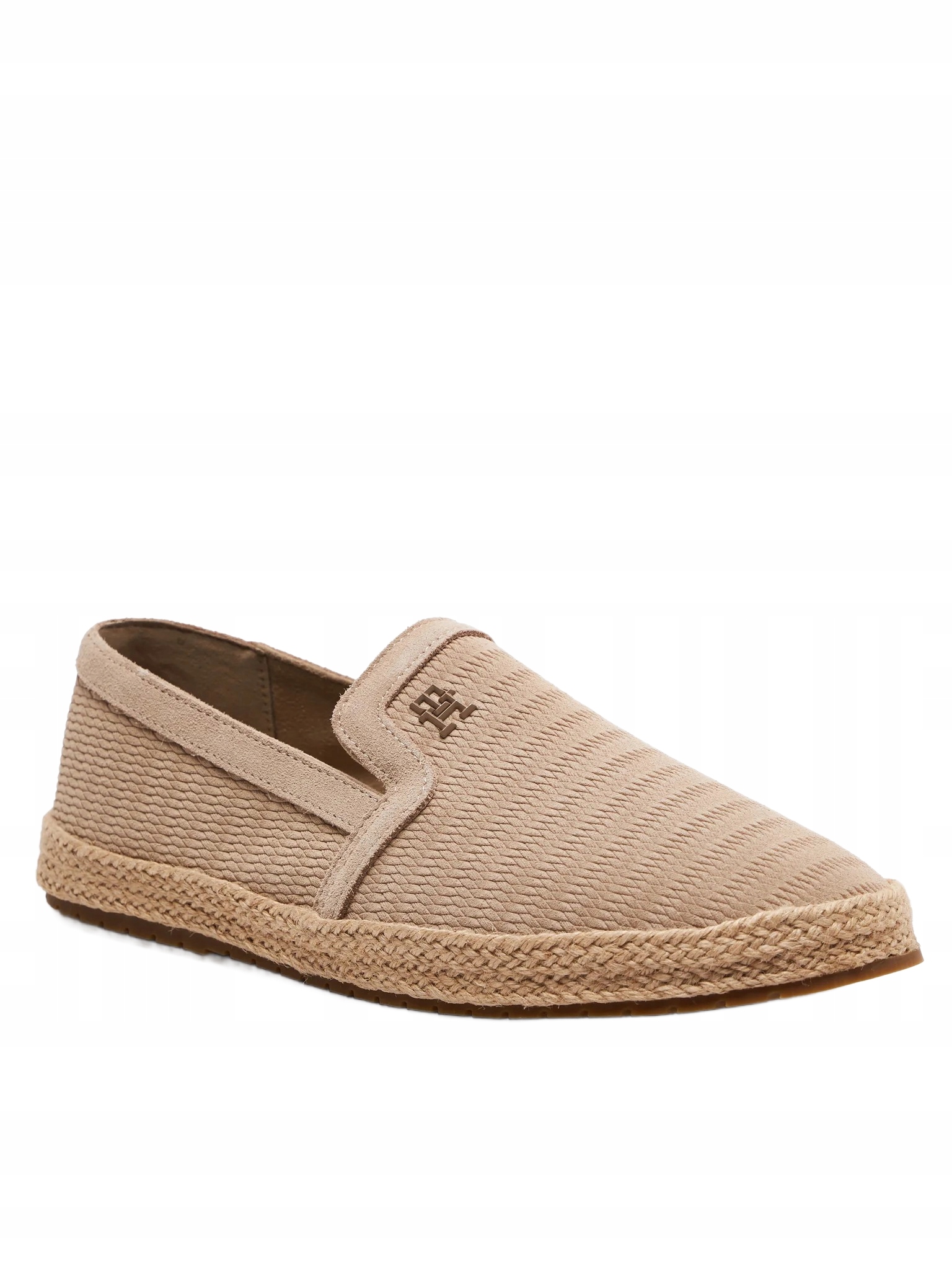 TOMMY HILFIGER ESPADRYLE MĘSKIE BEŻOWE SKÓRZANE 43 2J0A