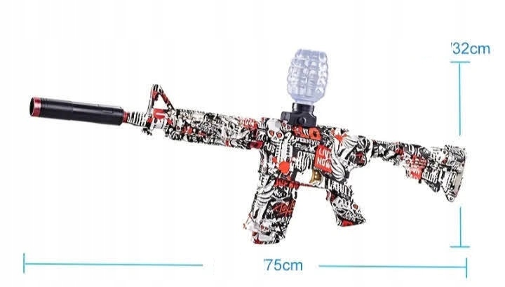 PISTOLET KULKI ŻELOWE KARABIN AUTOMAT M416 DUŻY Wiek dziecka 14 lat +