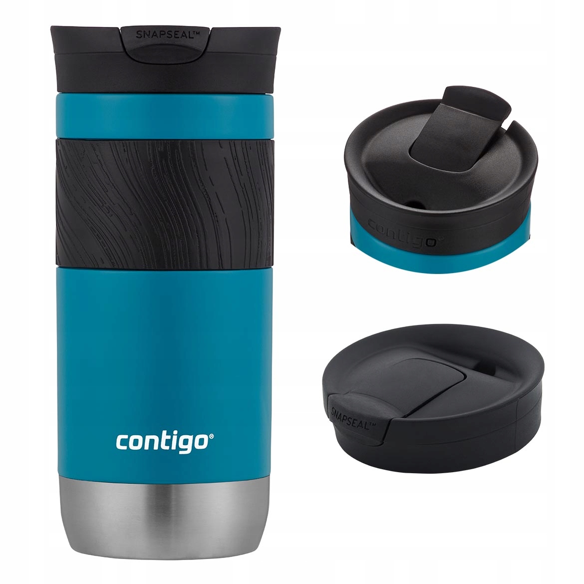 Kubek Termiczny Contigo Byron 2.0 Antypoślizgowy Szczelny Blue Matt 470ML