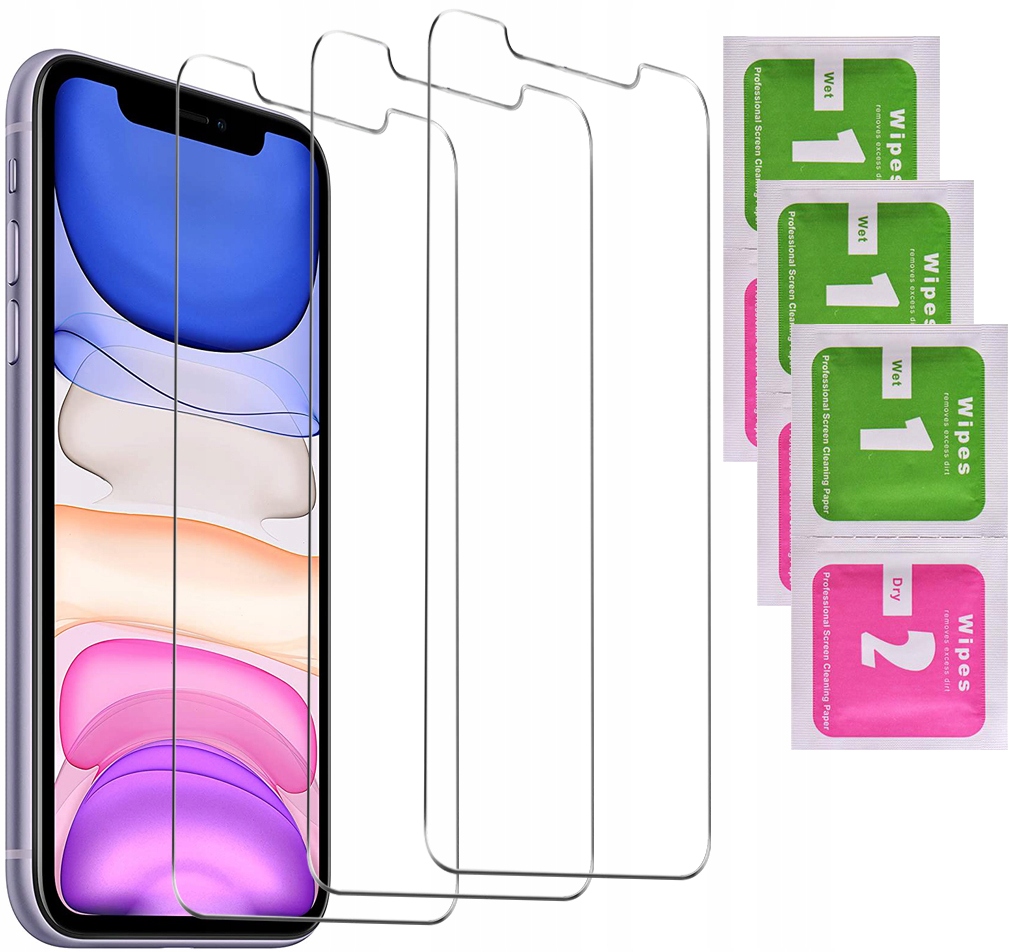 

3x Szkło Hartowane Szybka Ochronna do iPhone 11 Xr