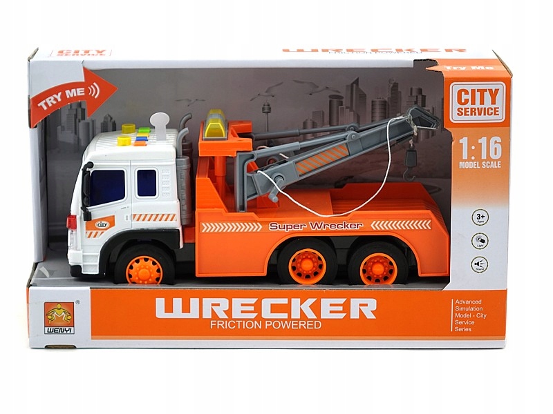 Auto ciężarowe z holownikiem napęd 32x18x11,5cm Kod producenta 488052