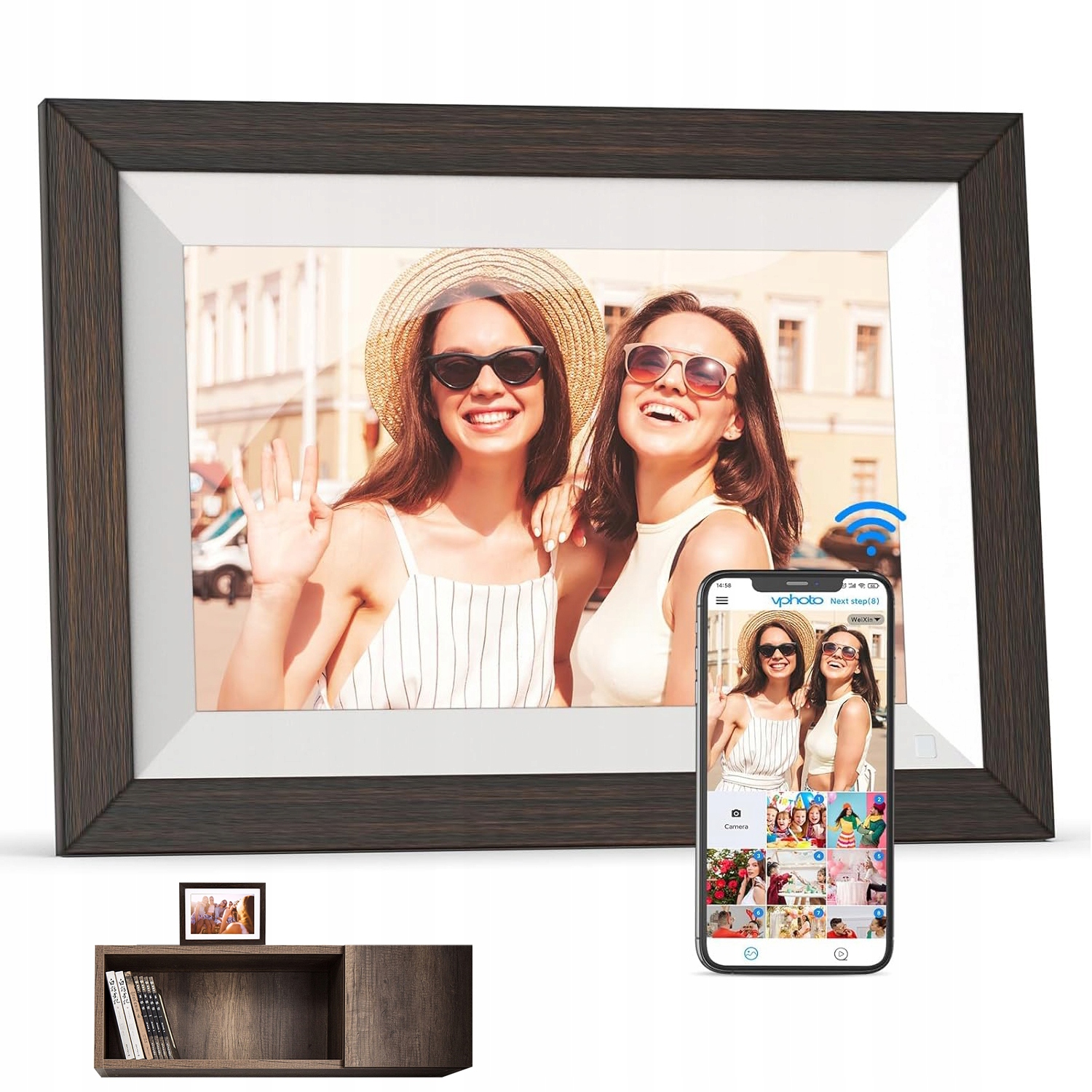 Digitální Rámeček 10.1 Palce S Ips Displejem A 16GB Pamětí S Funkcí Wifi