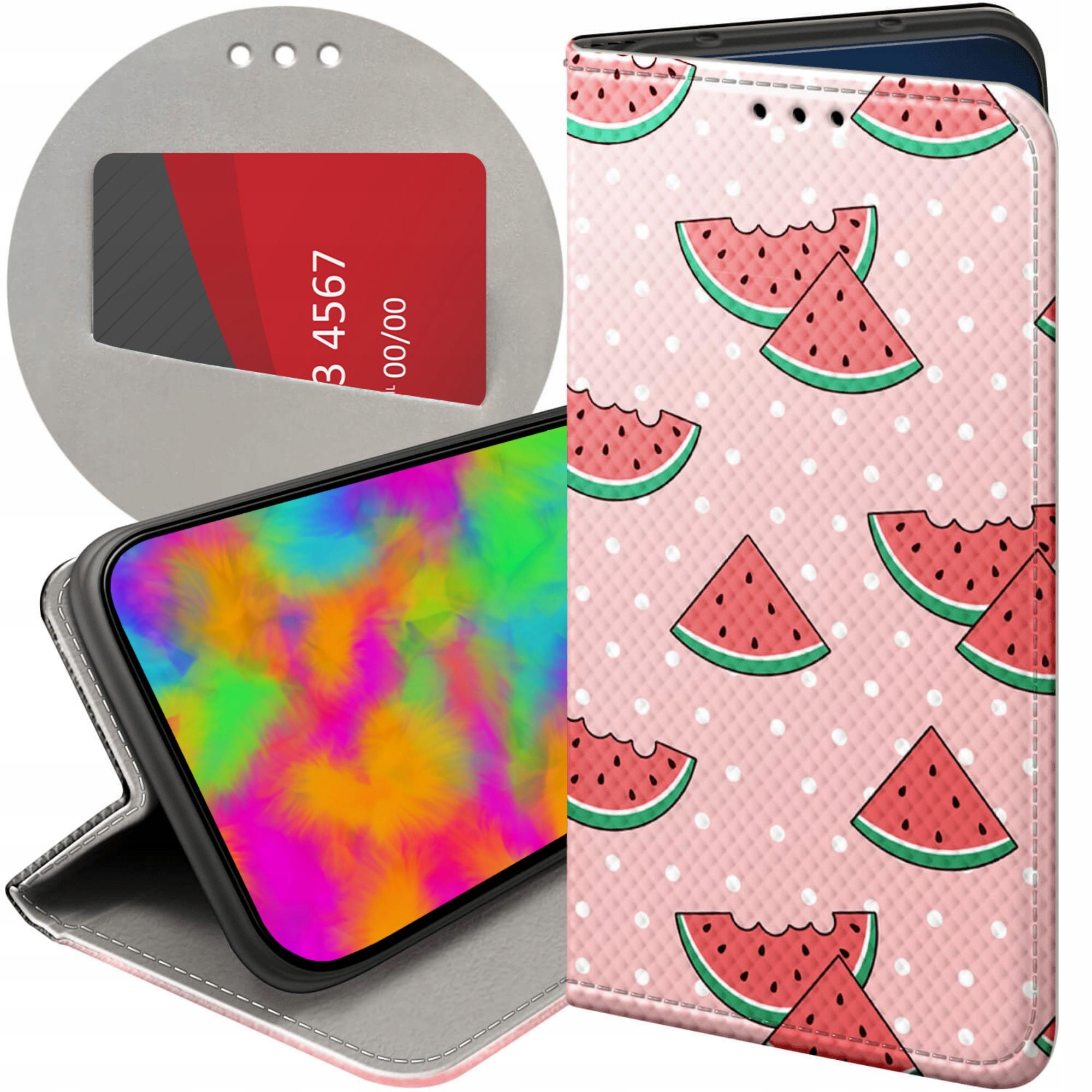 Etui Z Klapką Do Xiaomi Redmi 9 Arbuz Z Arbuzem Melon Futerał Case