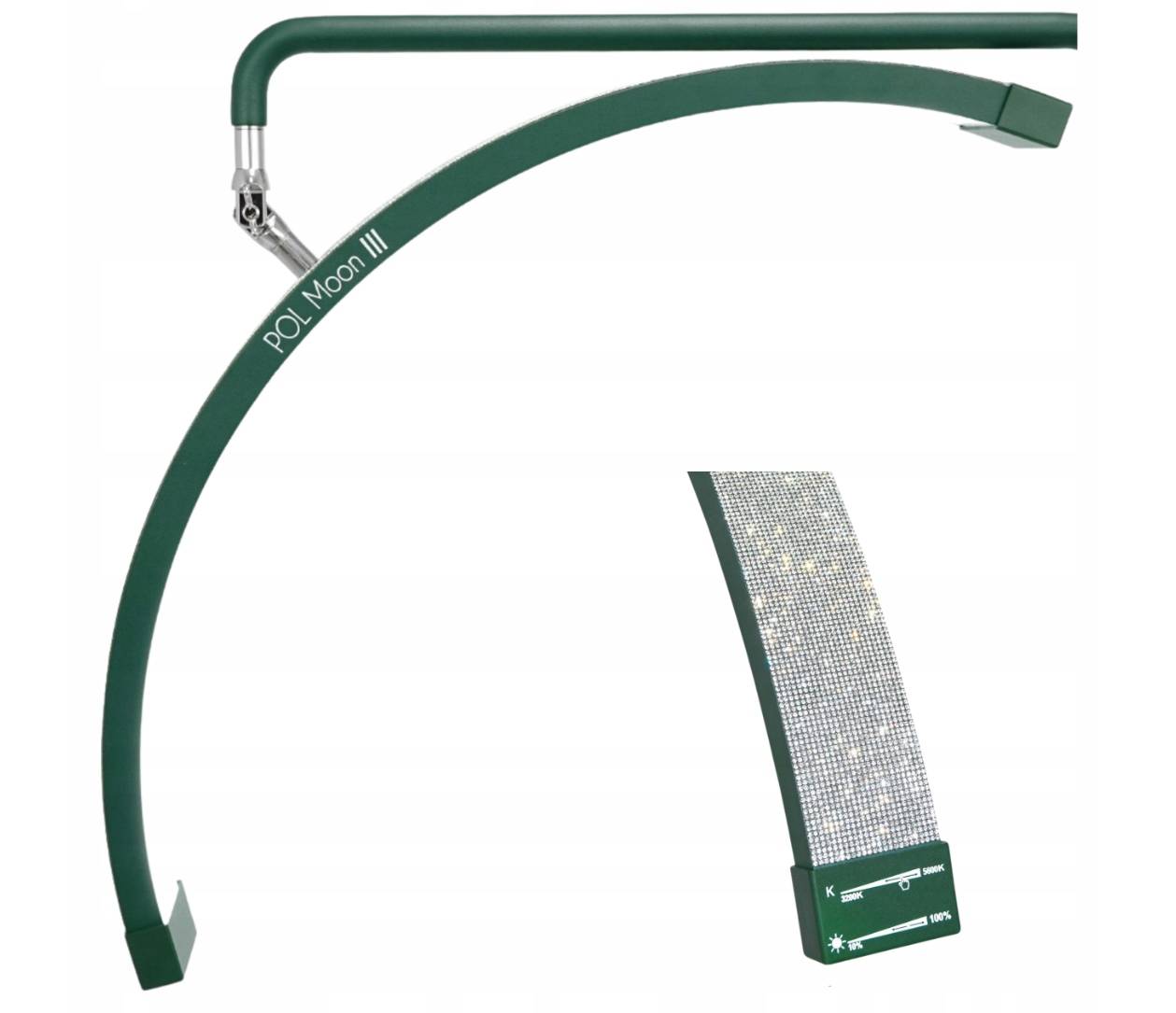 Kosmetická lampa Podlahová Stojící Nastavitelná Led Nestíněná Řasa Zelená