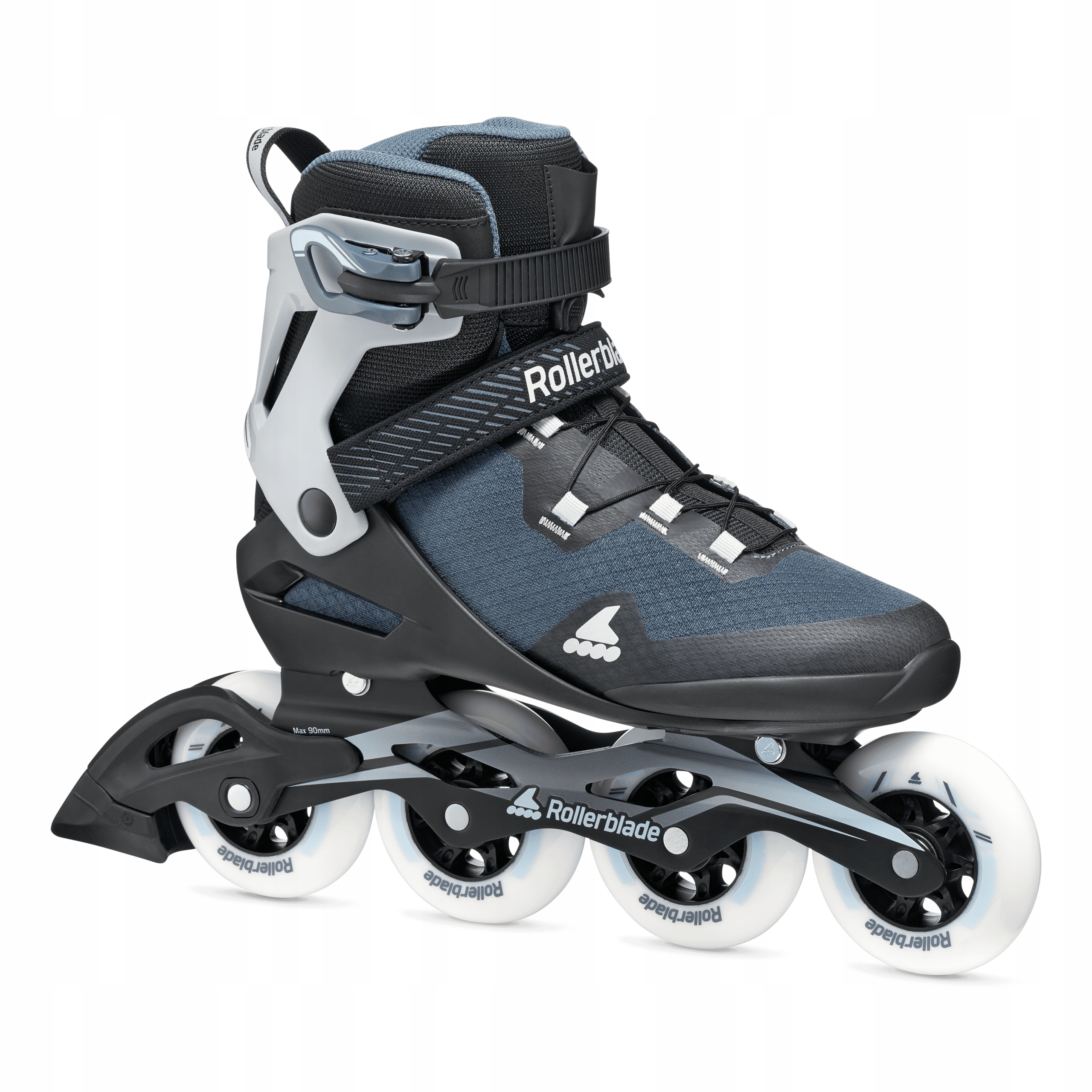 Kolečkové Brusle Rollerblade Macroblade 90 black/steel blue velikost 43/44