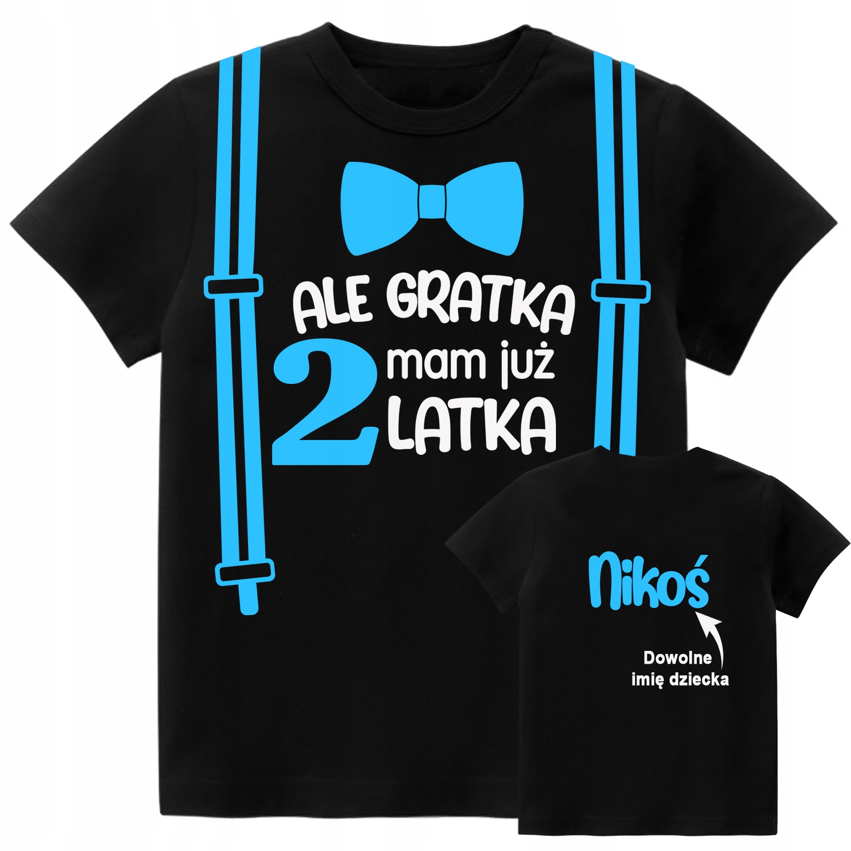 

Koszulka Urodziny Ale Gratka 2 Lata Imię r. 98