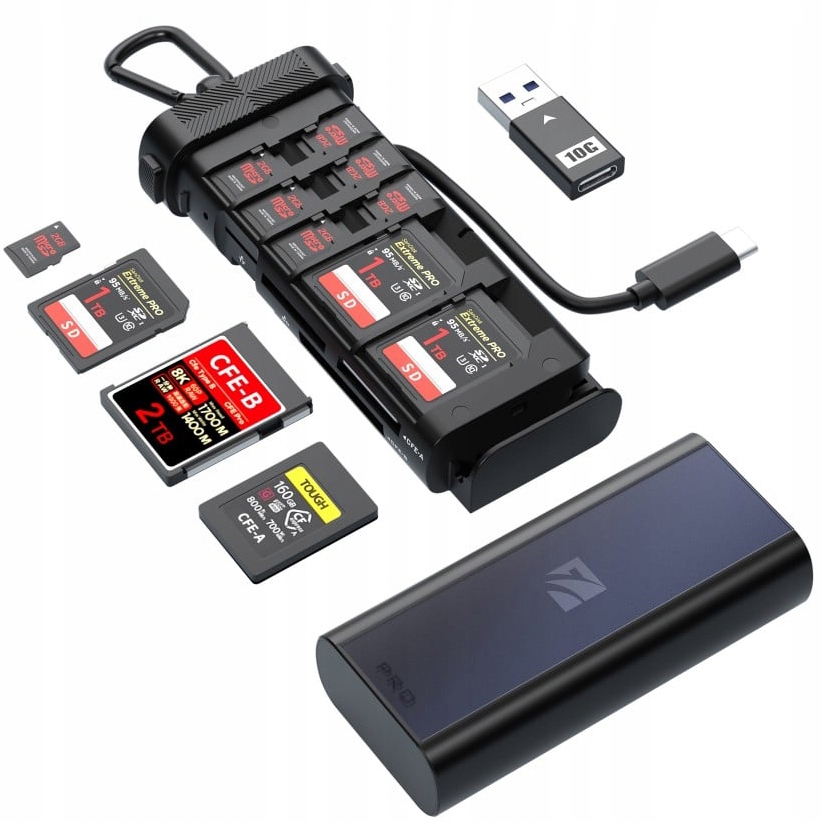 Čtečka Adaptér Pouzdro pro paměťové karty Sd Usb-c Freewell Pro Card Reader