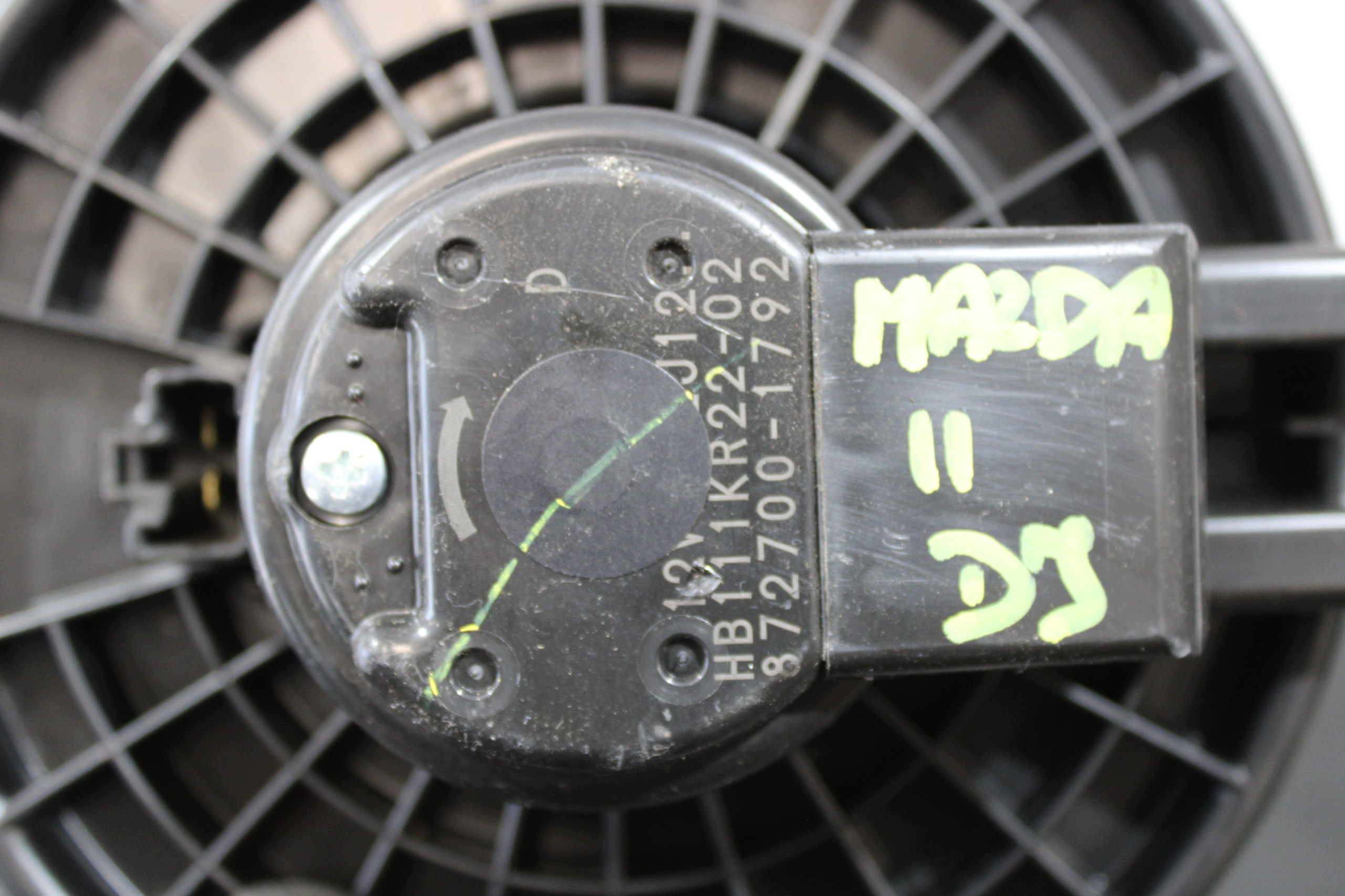 tOPENÍ ventilátor topení 872700-1792 MAZDA 2 II DJ LIFT