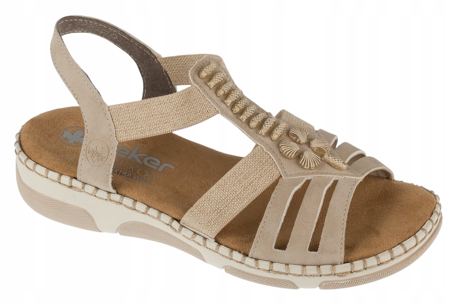 Rieker Sandals [40] Dámské sandály béžové