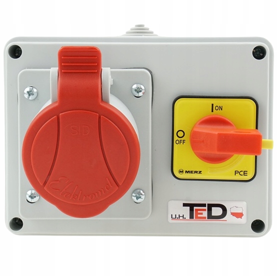 Stavební Rozvaděč Sada 400V 16A/5P S Vypínačem 0-1 Malý