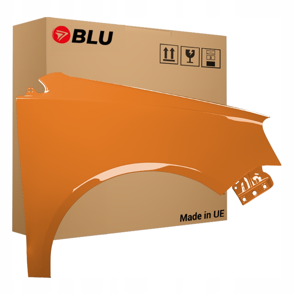 Blu Blatník Vw Polo 9N3 IV 4 LP2C pravý 05-09 přední lift pozink Leuchtorange
