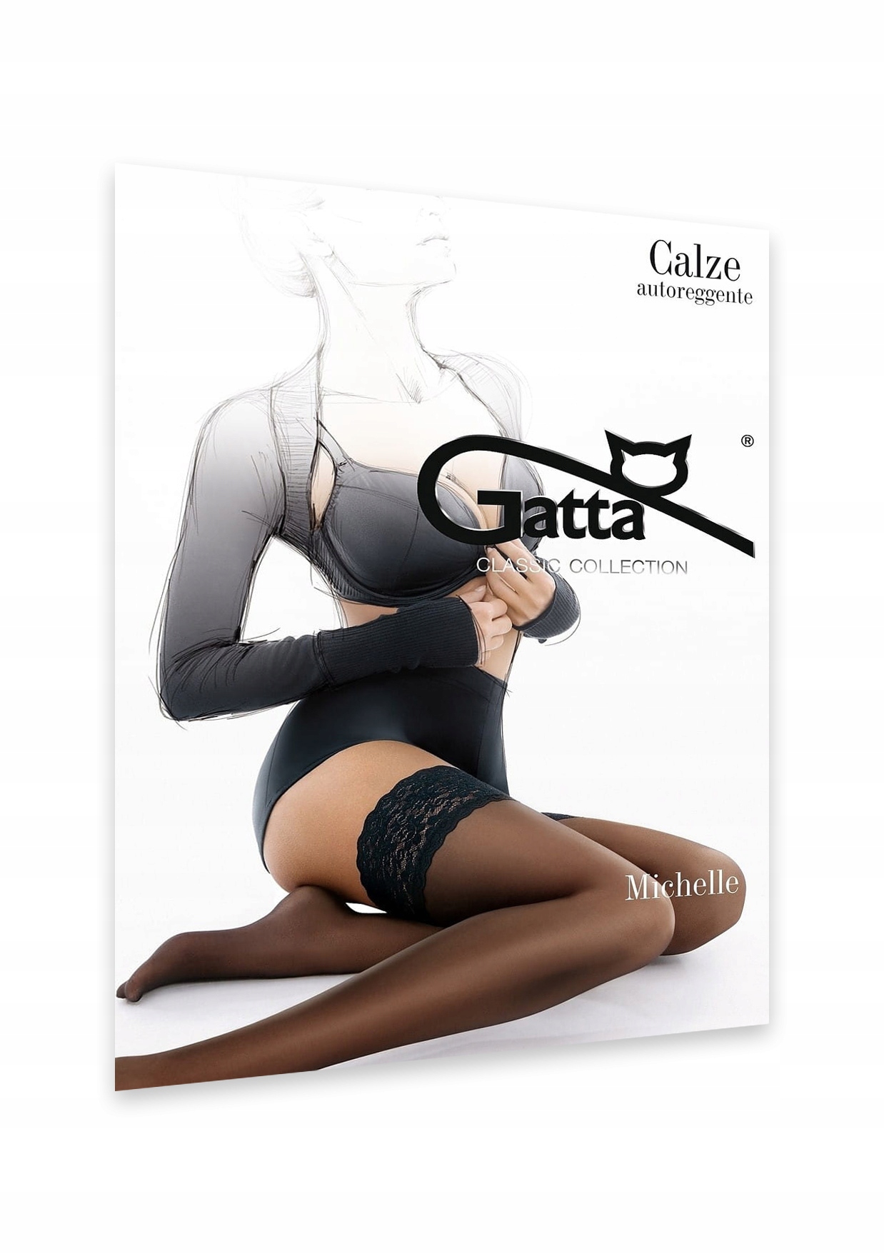 Pończochy samonośne GATTA MICHELLE nero - 1/2 Rodzaj samonośne