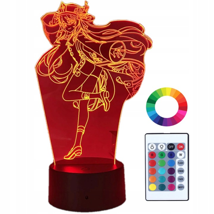 

Lampka Nocna Prezent Genshin Impact 3D Led
