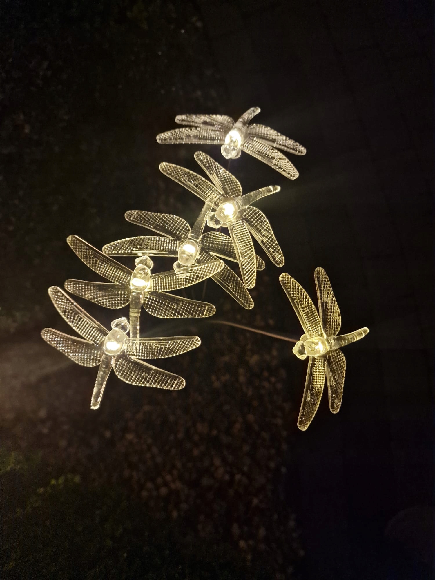 Ważki solarne LED 73 cm lampki wbijane ozdobne światło nocne
